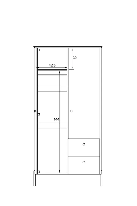 Szafa NORDICO NO 421 S-96 CM Buk 10.jpg